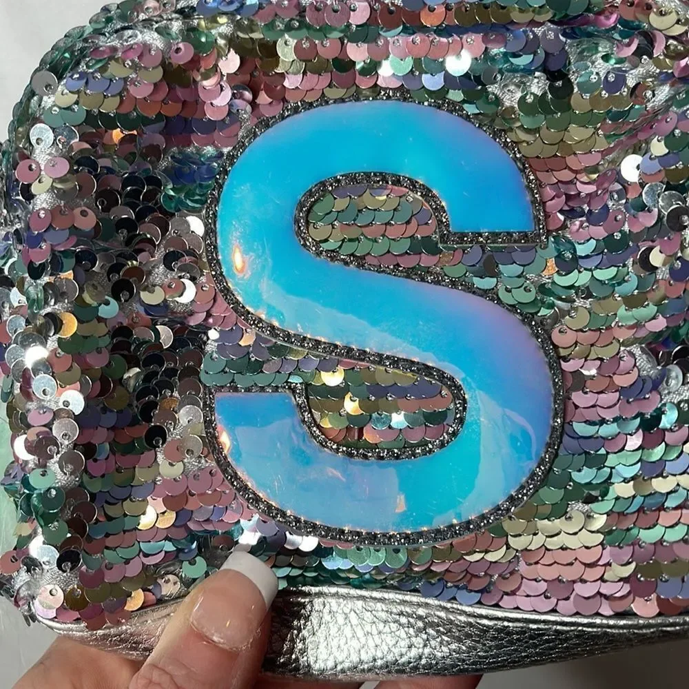 Justice Sequins Letter S Small Bag.
